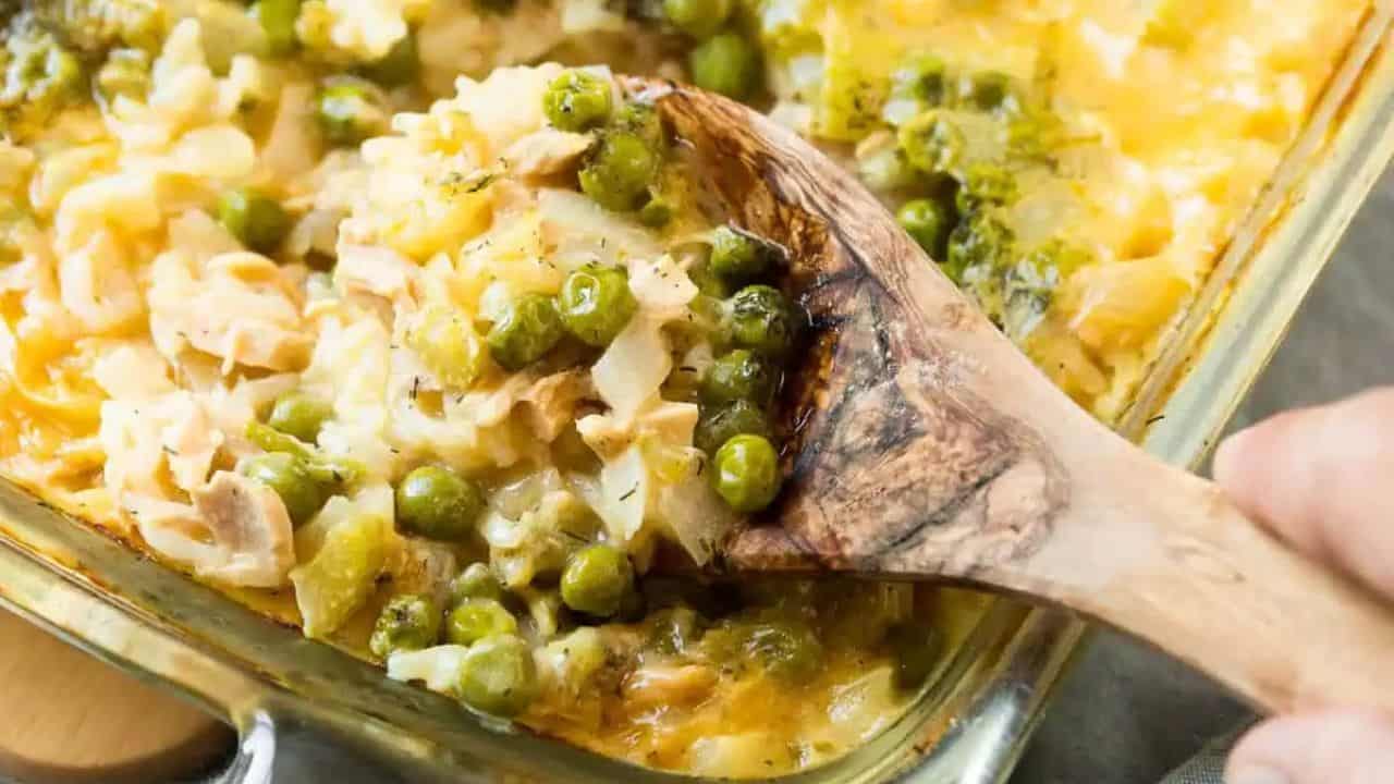 Cheesy Tuna Rice Casserole