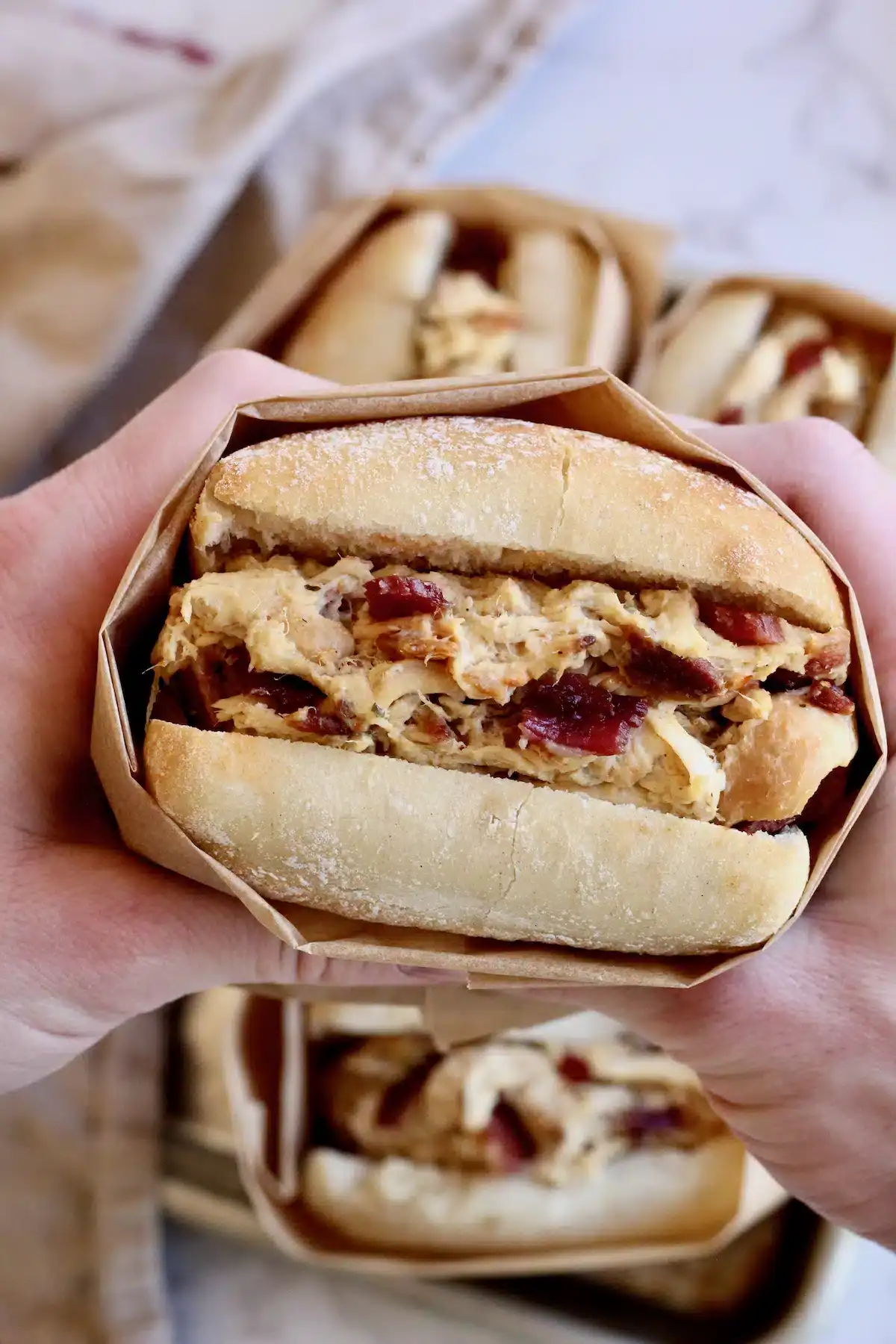 Chicken Bacon Ranch Sandwiches