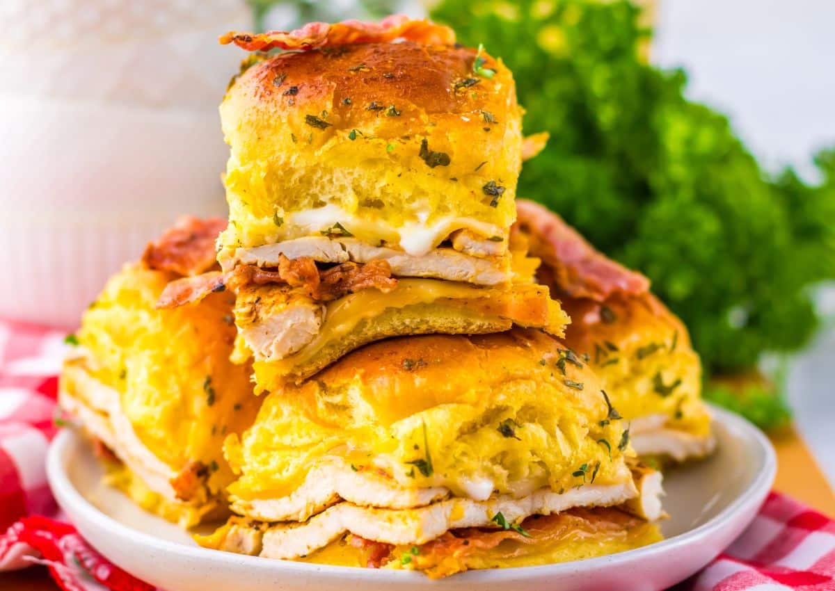 Chicken Bacon Ranch Sliders