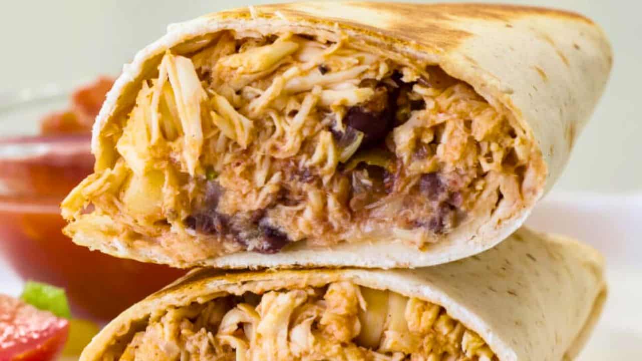 Chicken & Black Bean Burritos