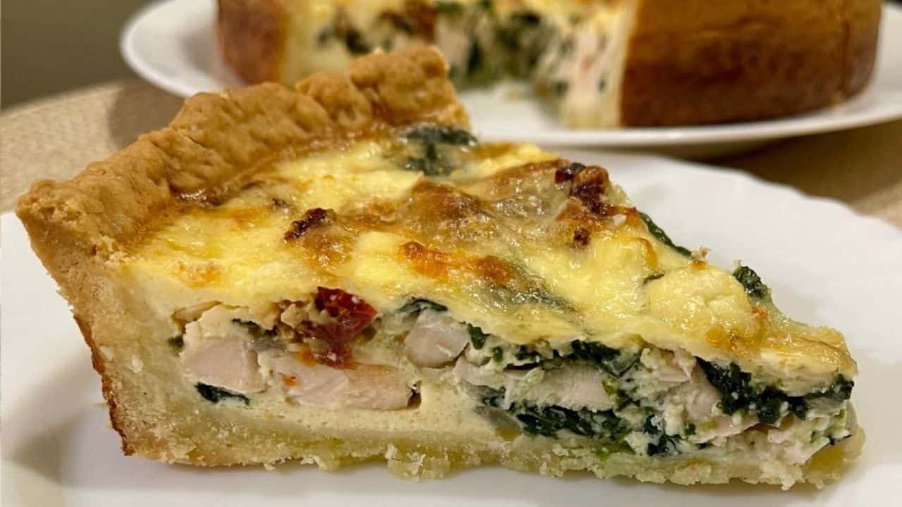 Chicken Spinach Quiche Recipe