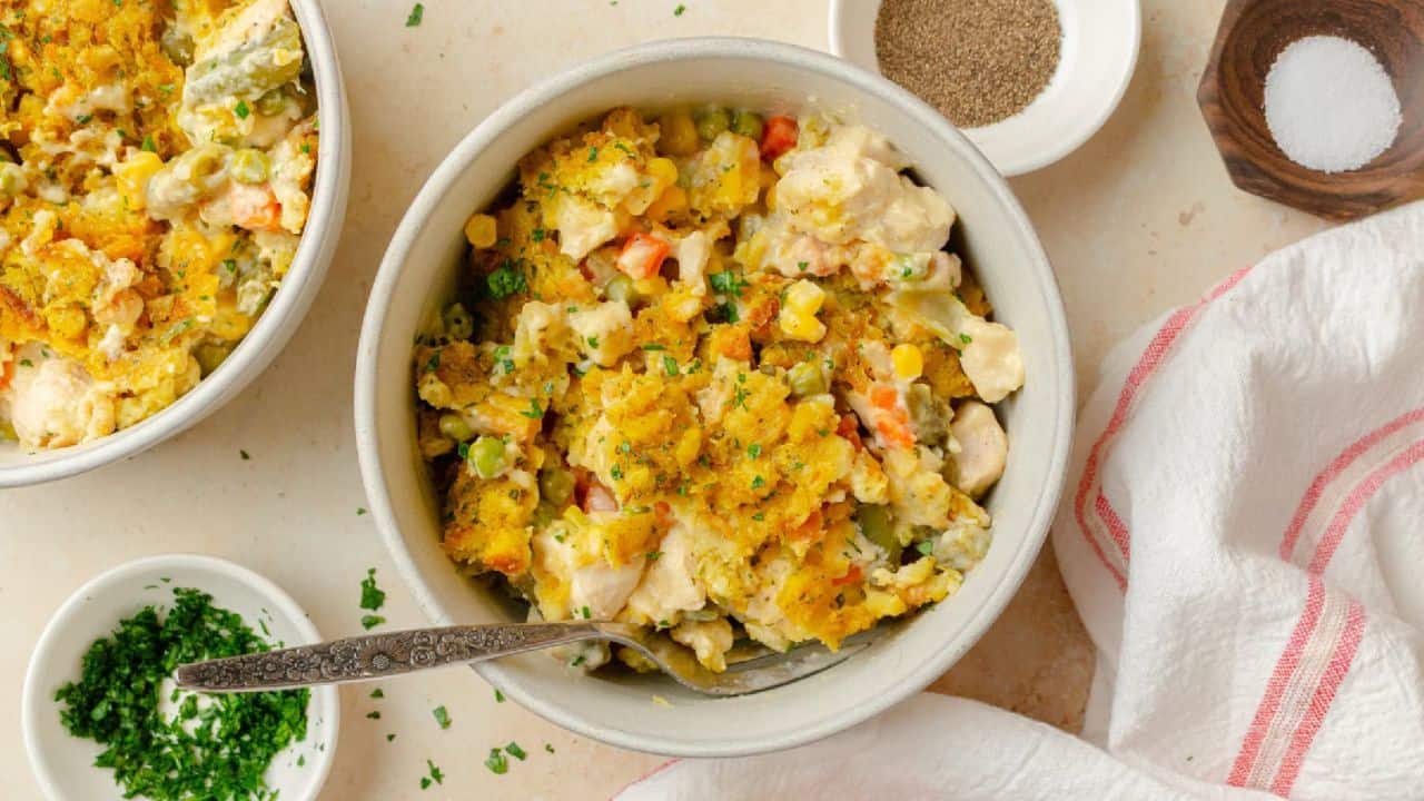 Chicken and Stuffing Casserole