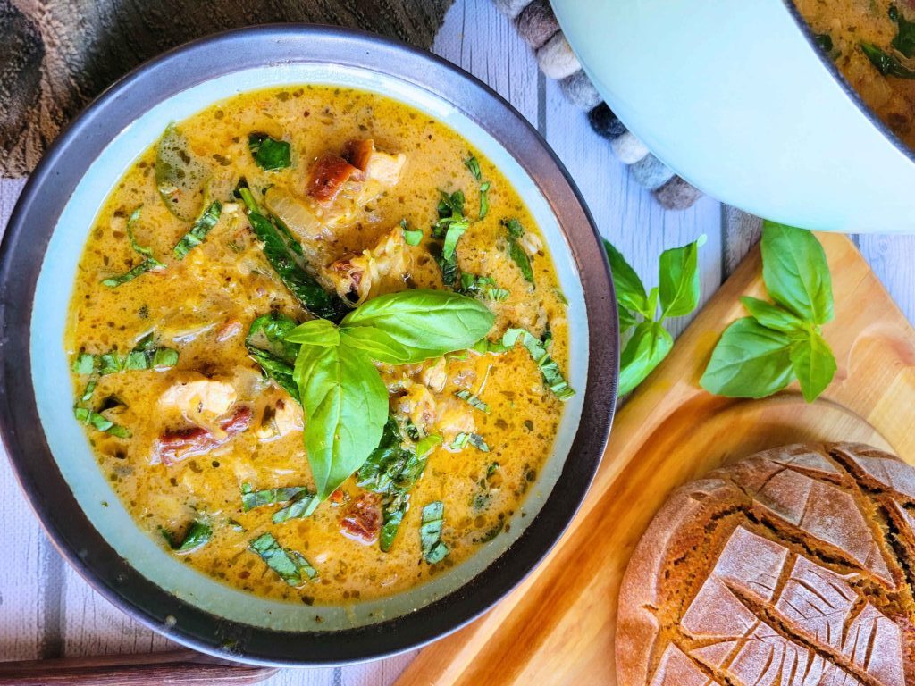 Creamy Gut Healing Tuscan Chicken Soup