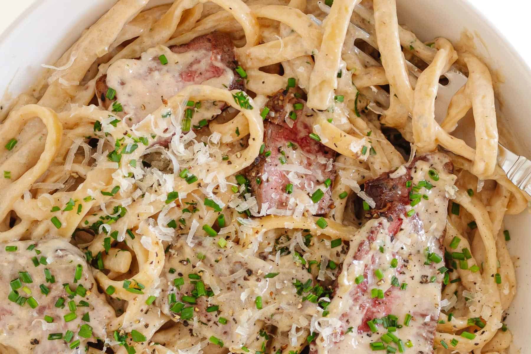 Creamy Steak Pasta
