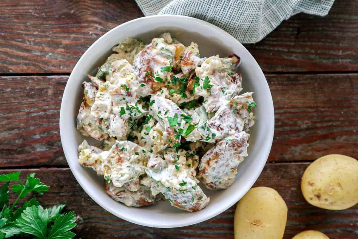 Smashed Potato Salad