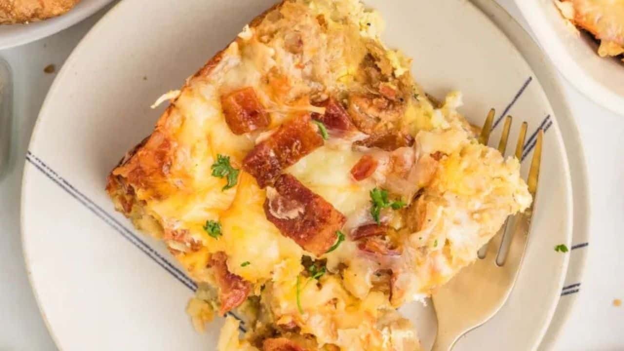Croissant Breakfast Casserole