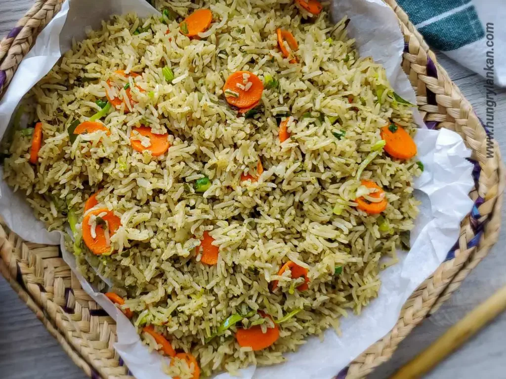 Curry Leaves rice with vegetables