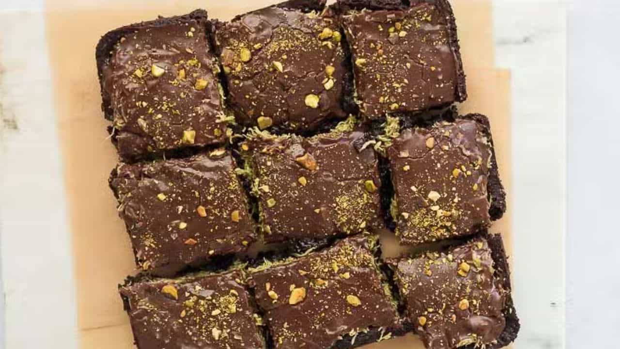 Dubai Chocolate Avocado Brownies