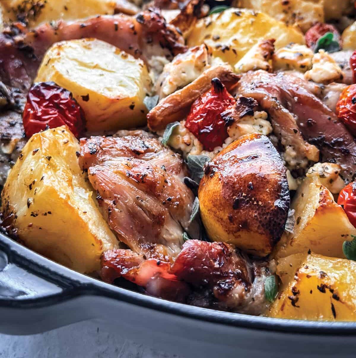 Easy Greek Chicken and Potatoes