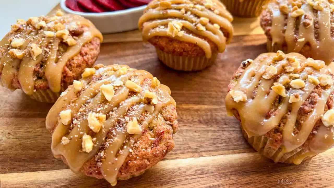 Ginger Beetroot Muffins