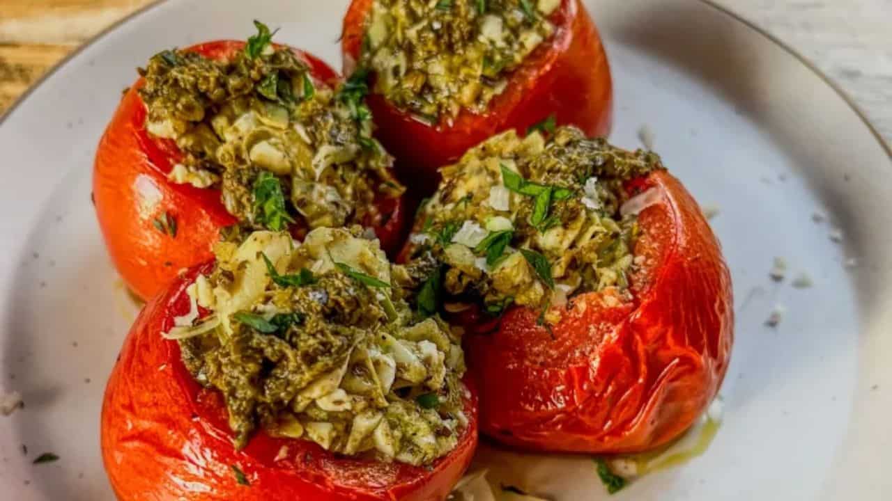 Greek Stuffed Tomatoes