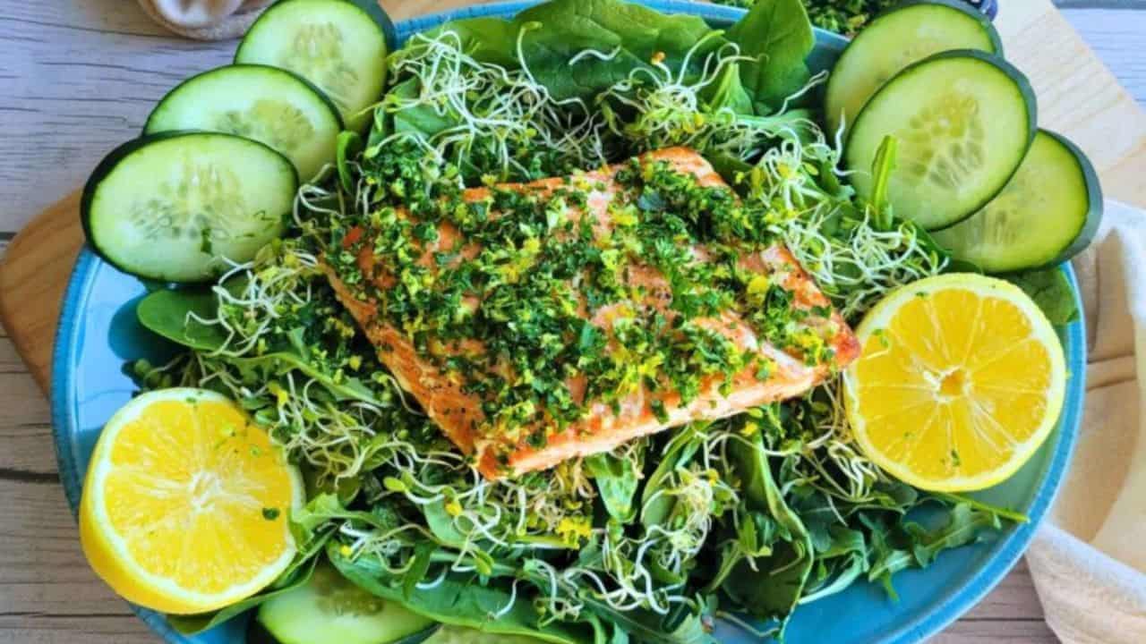 Gremolata Salmon Salad