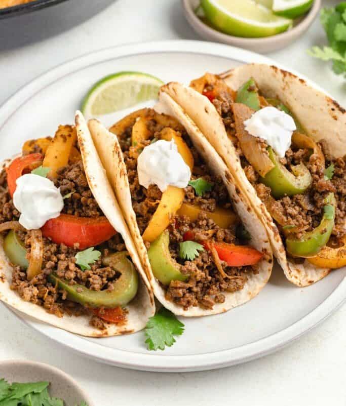 Ground Beef Fajitas