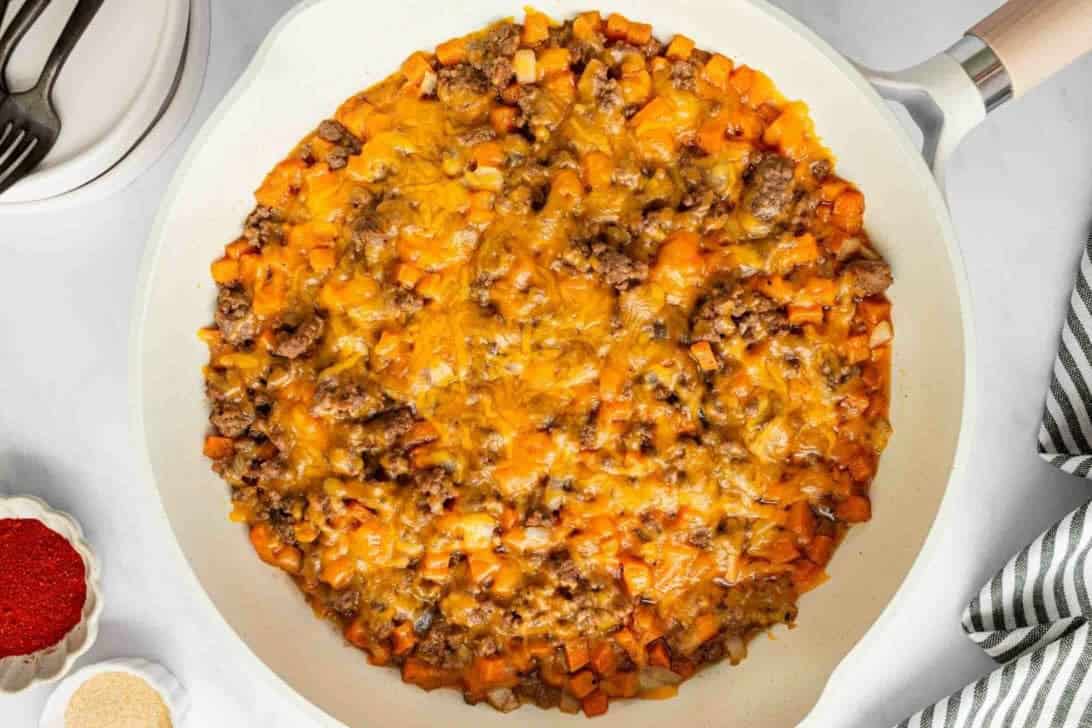 Ground Beef and Sweet Potatoes