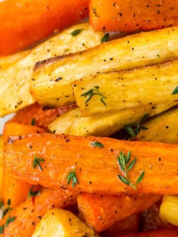 Honey Glazed Carrots And Parsnips