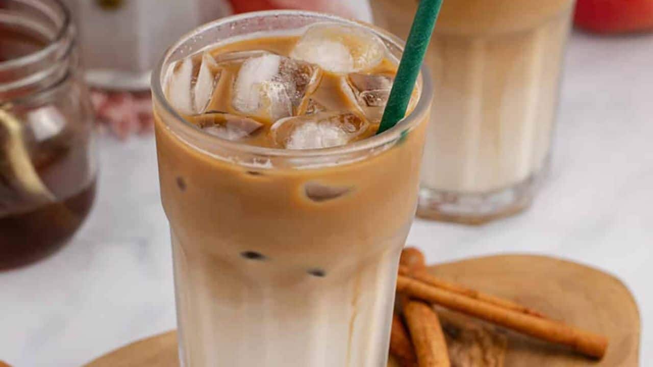 Iced Apple Crisp Oat Milk Macchiato