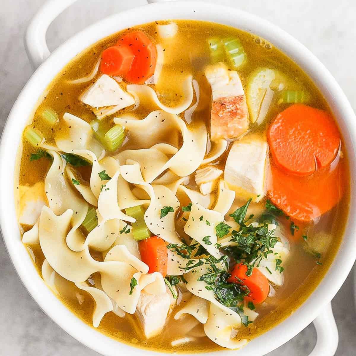 Leftover Turkey Noodle Soup