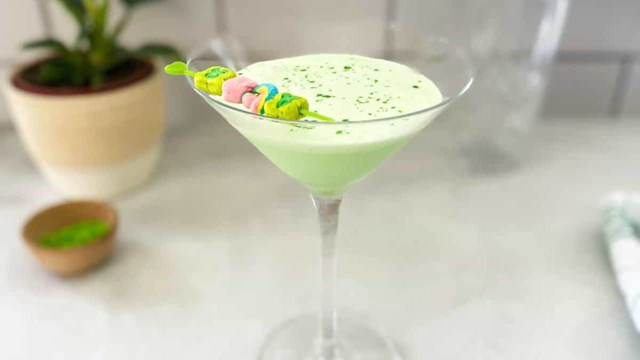 Lucky Charms Green Martini