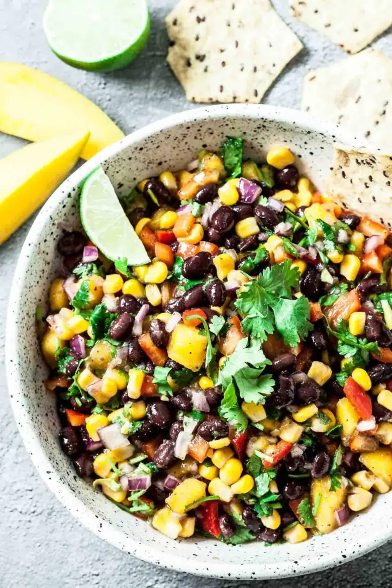 Mango Black Bean Salsa Dip
