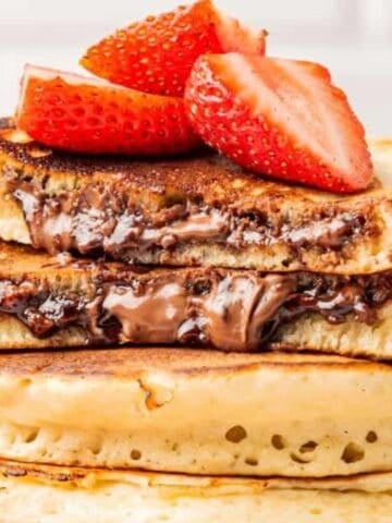 Nutella Stuffed Pancakes