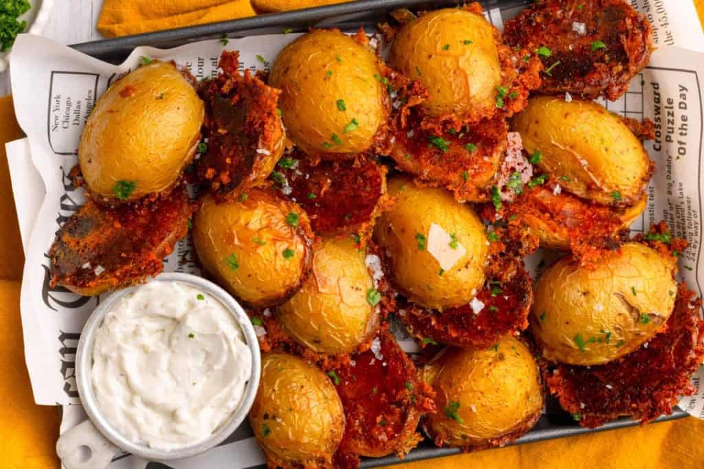 Crispy Parmesan Potatoes