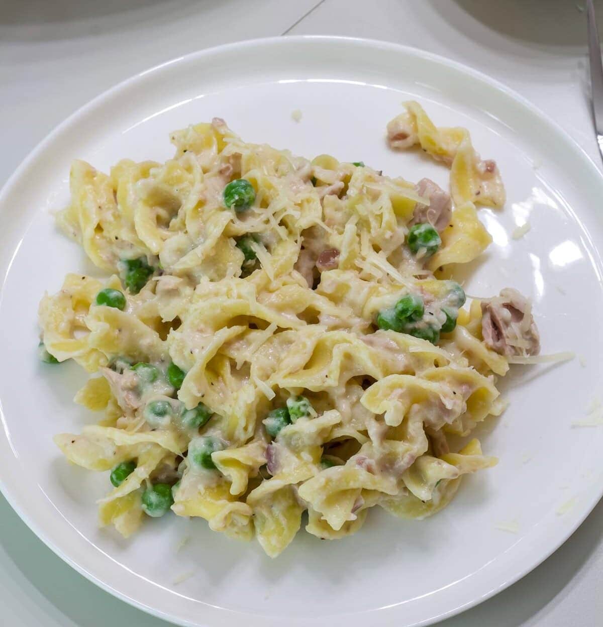 Pasta With Tuna & Peas