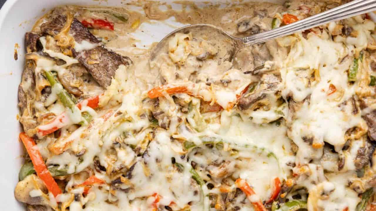 Philly Cheesesteak Casserole