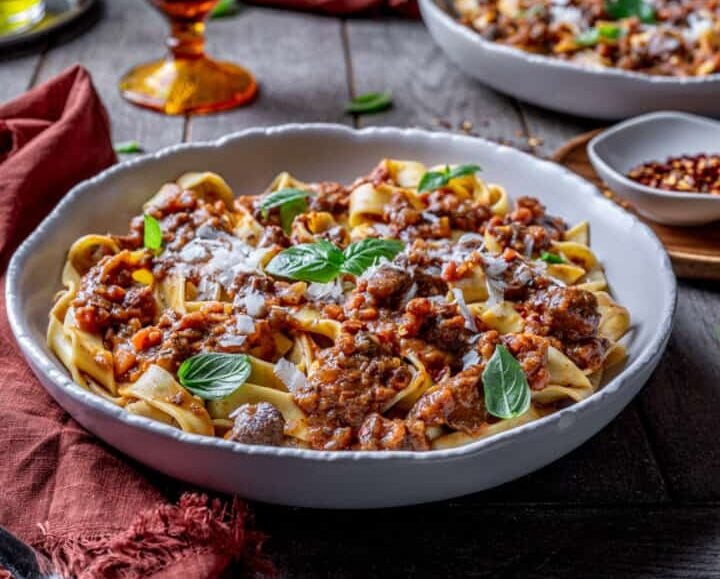 Red Wine Slow Braised Italian Beef Ragu