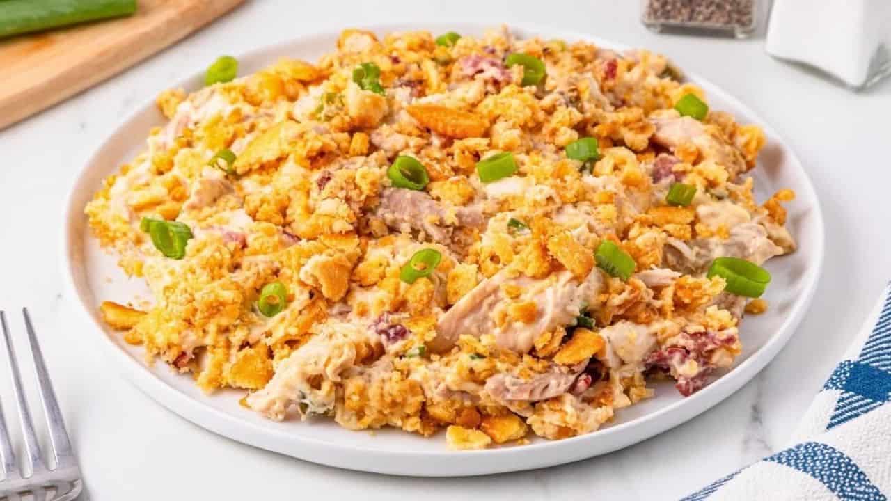 Ritz Cracker Chicken Casserole