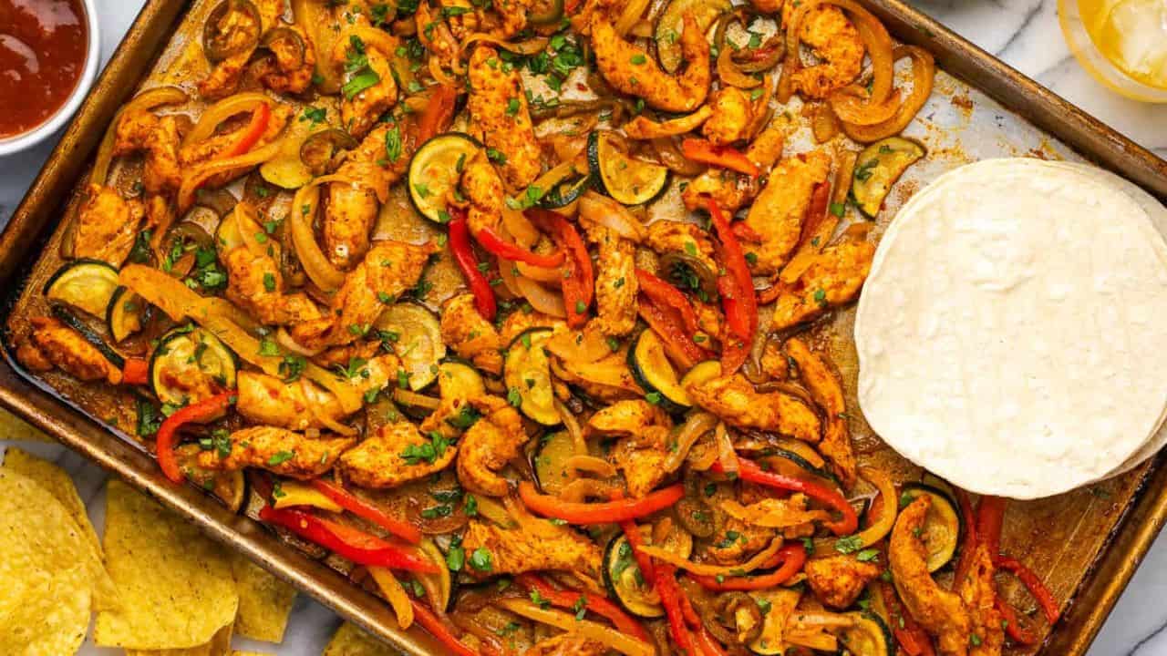 Sheet Pan Chicken Fajitas