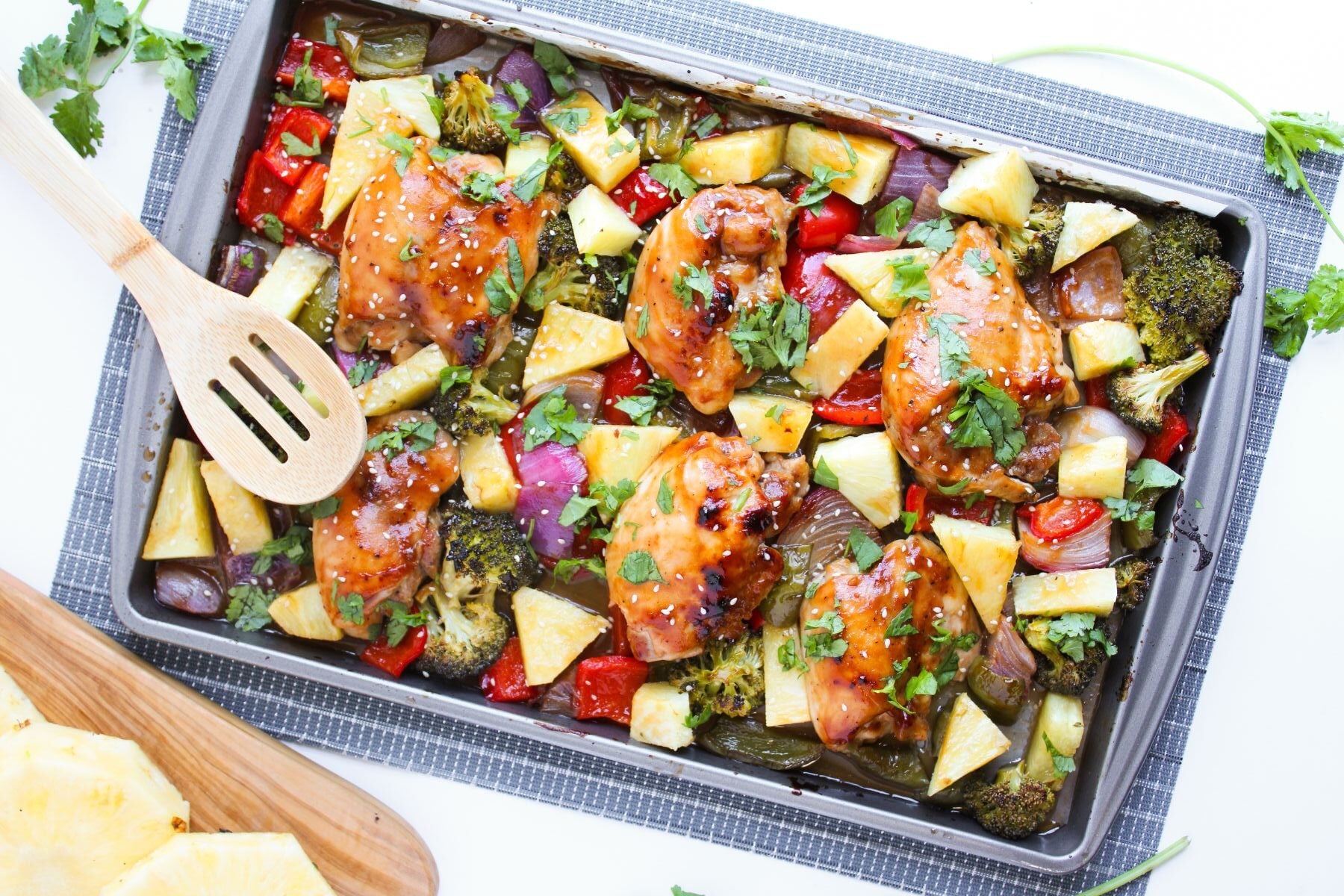 Sheet Pan Hawaiian Chicken
