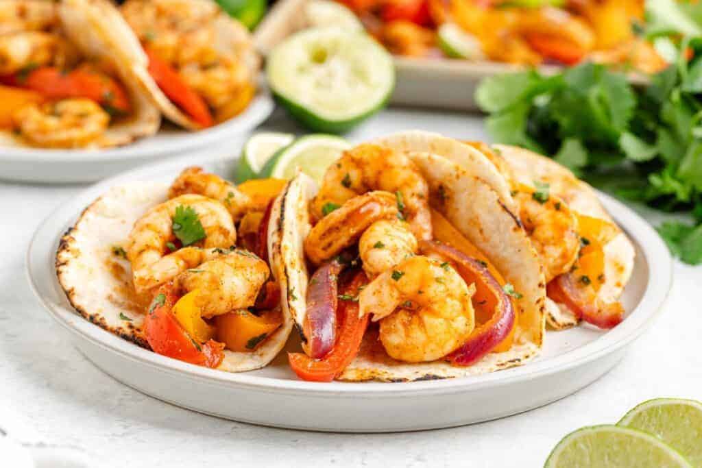 Sheet Pan Shrimp Fajitas