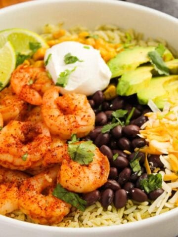 Shrimp Burrito Bowls