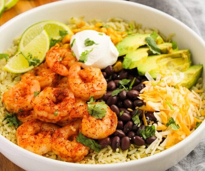 Shrimp Burrito Bowls