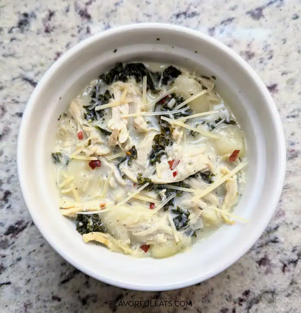 Slow Cooker Creamy Chicken Gnocchi Soup