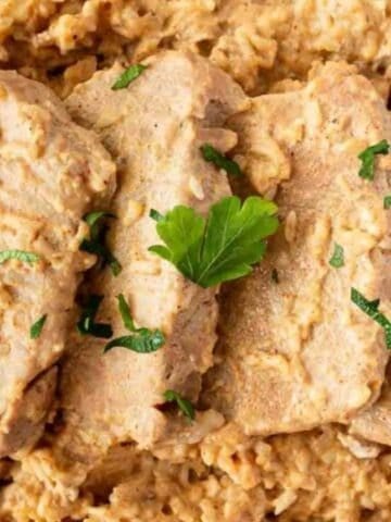 Slow Cooker Pork Chops and Rice