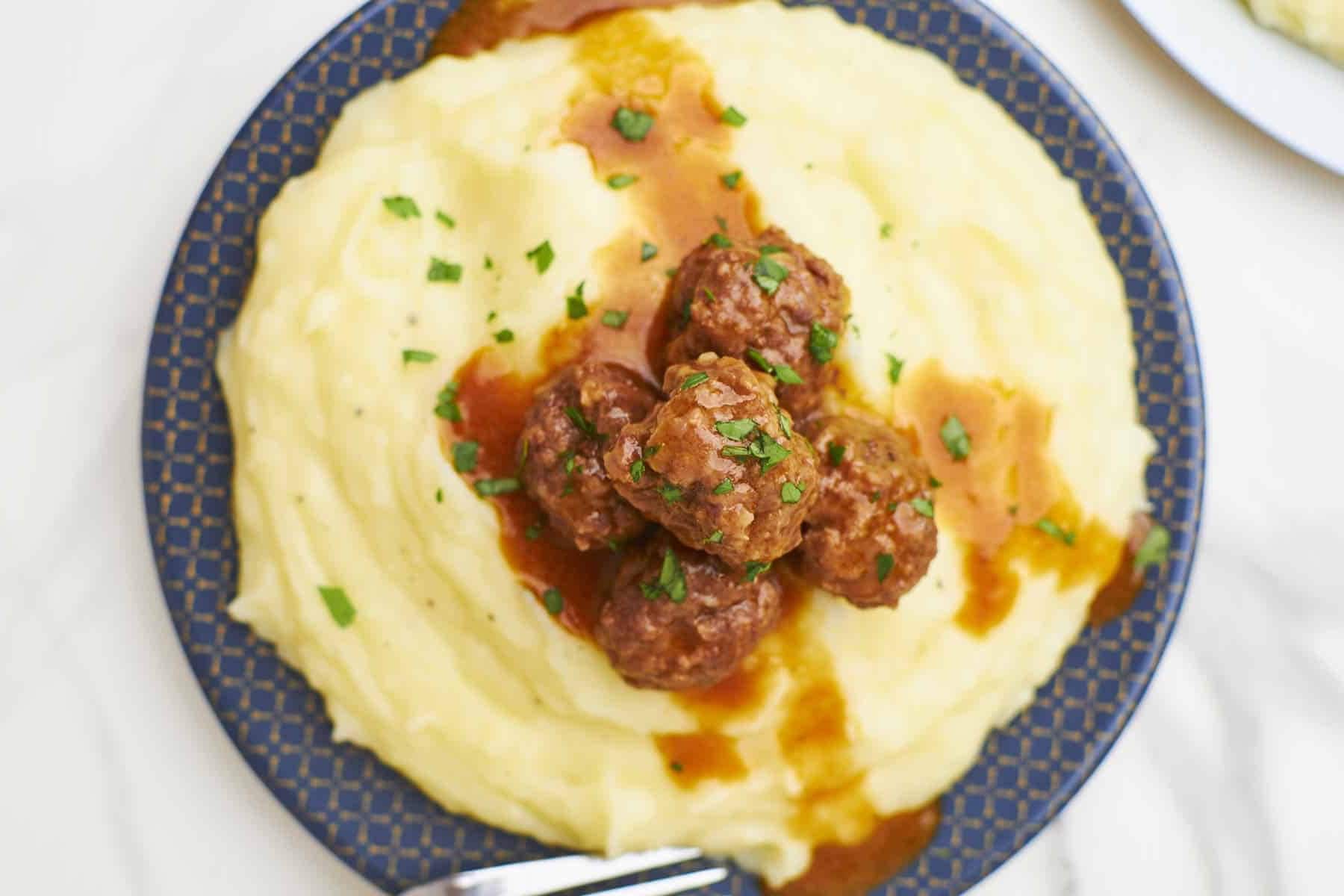 Slow Cooker Salisbury Steak Meatballs