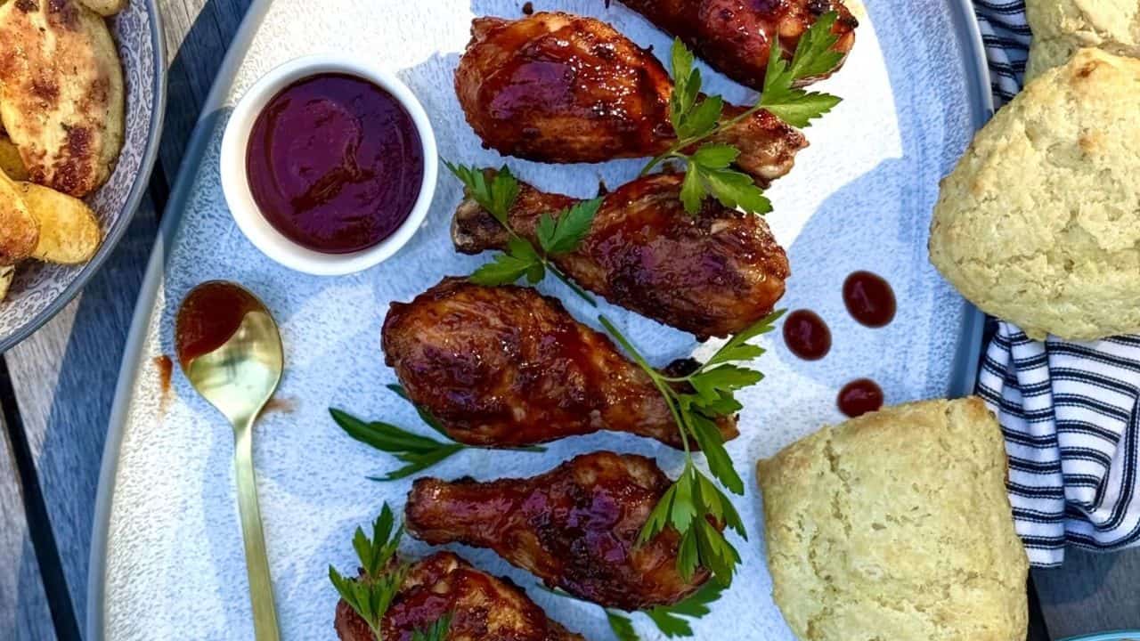 Smokey Sweet Grilled Chicken Legs