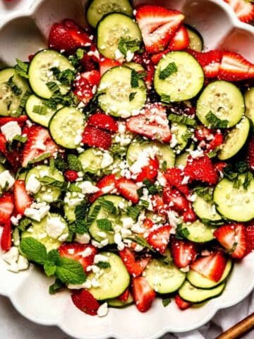 Strawberry Cucumber Salad