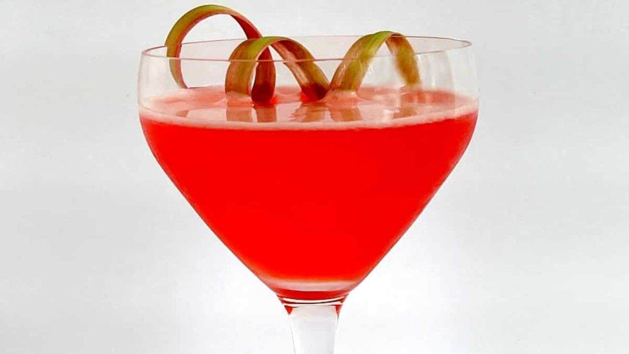 Strawberry Rhubarb Cocktail