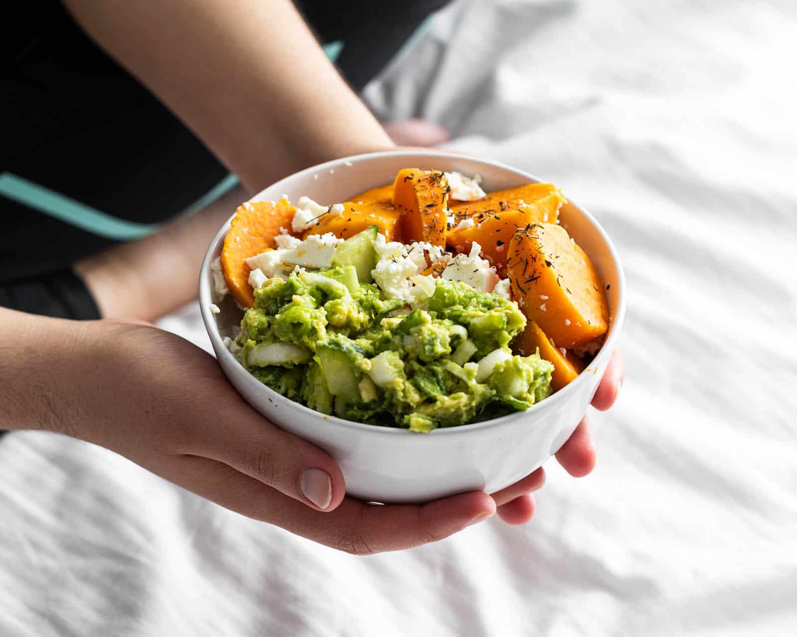 Sweet Potatoes and Guacamole Bowl