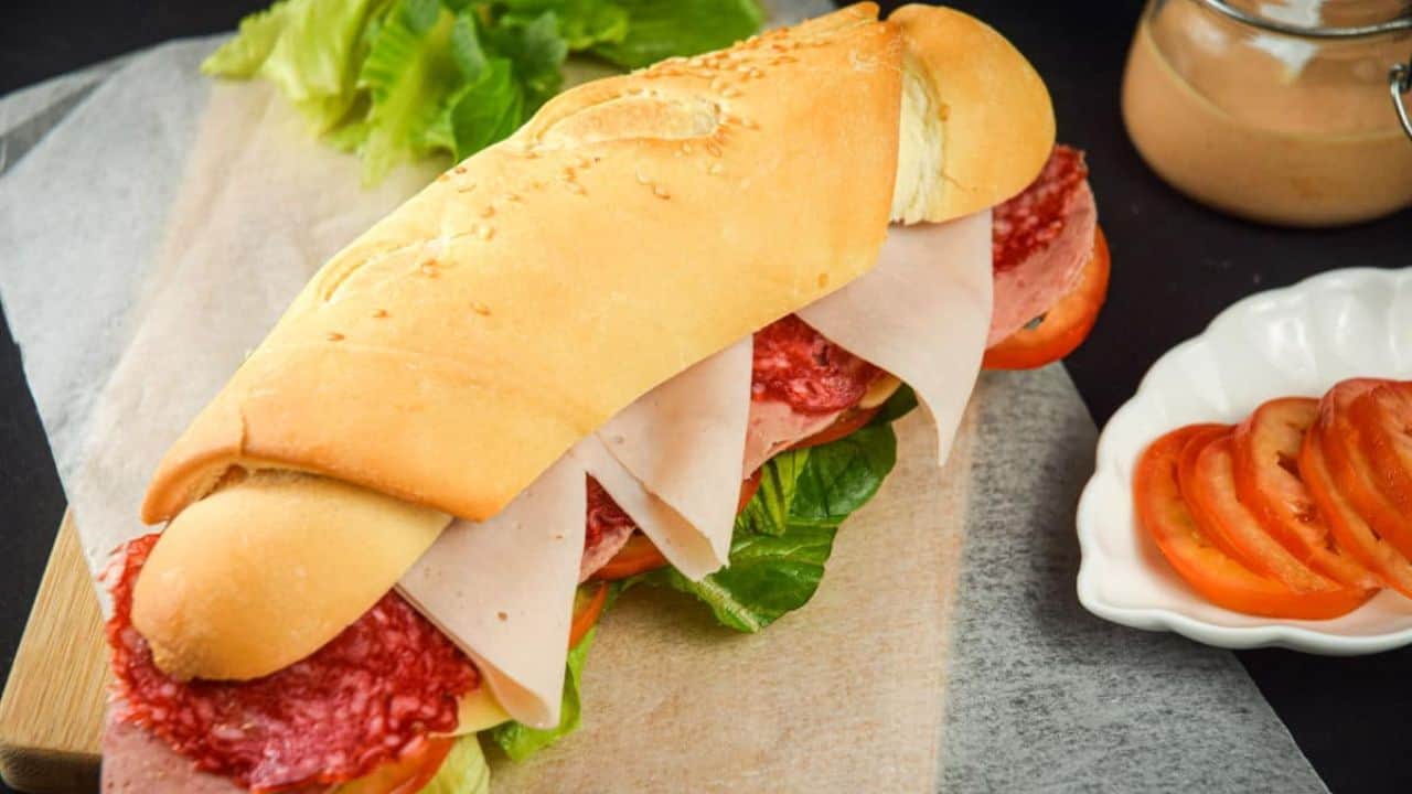 Triple Meat Sub Sandwich