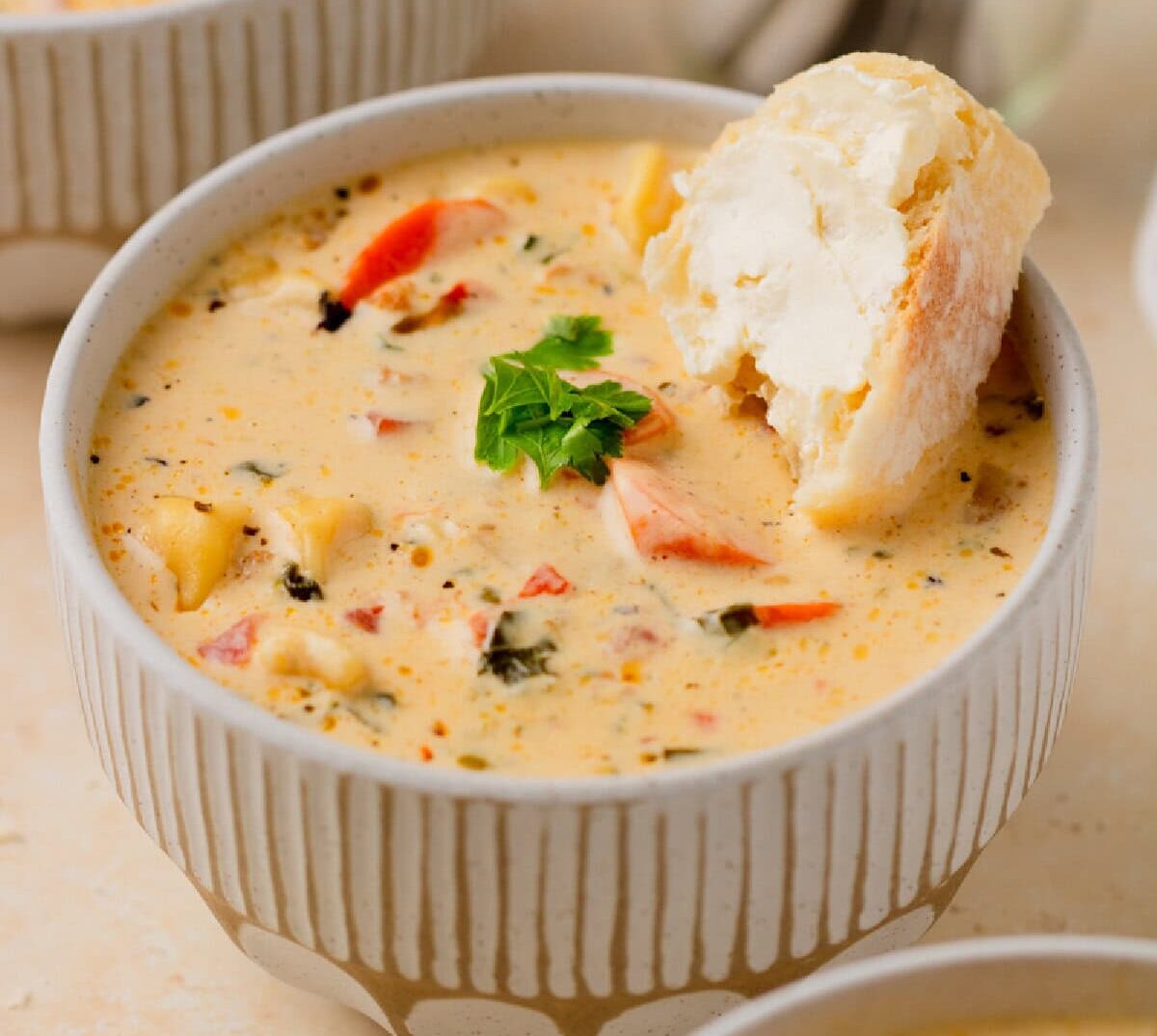 Ultimate Creamy Sausage And Tortellini Soup