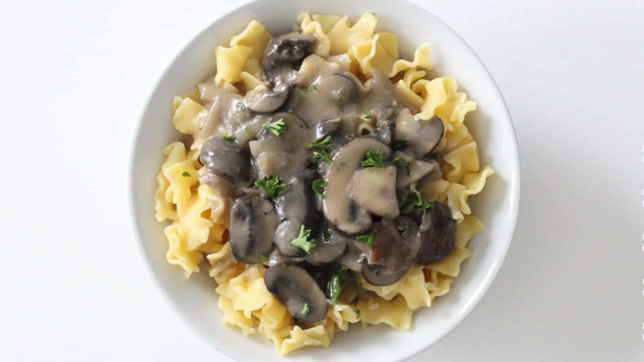 Vegan Mushroom Stroganoff
