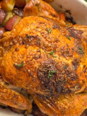 Whole Roasted Chicken With Vegetables