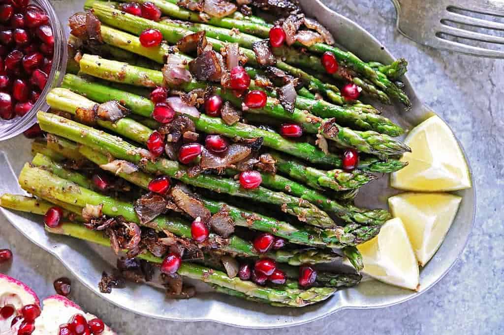 Za'atar Asparagus Pomegranate