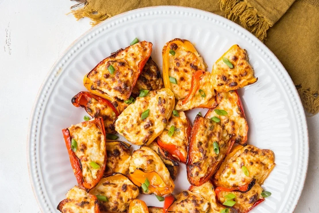 Air Fryer Cream Cheese Stuffed Mini Peppers