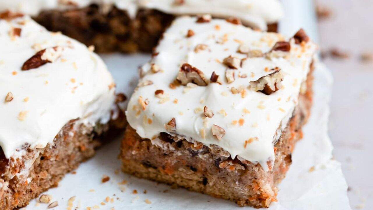 Blue Ribbon Carrot Sheet Cake