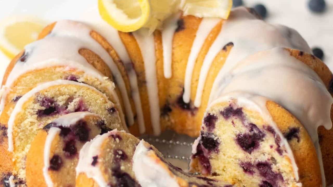 Blueberry and Lemon Pound Cake