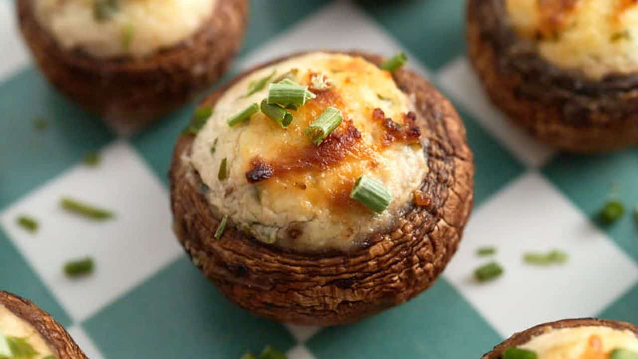 Boursin Stuffed Mushrooms